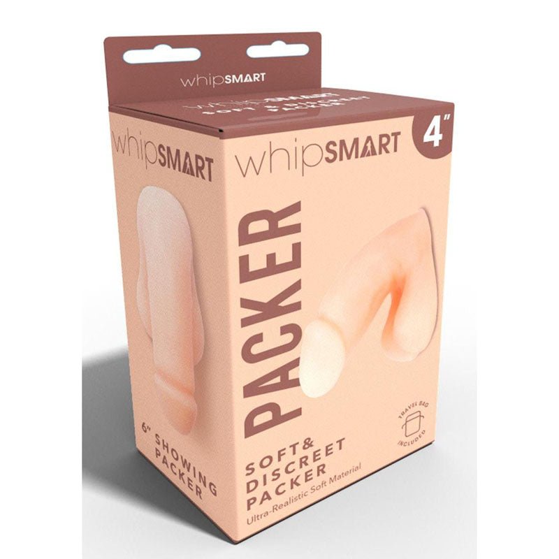 WhipSmart 4 Inch Soft & Discreet Packer - Flesh