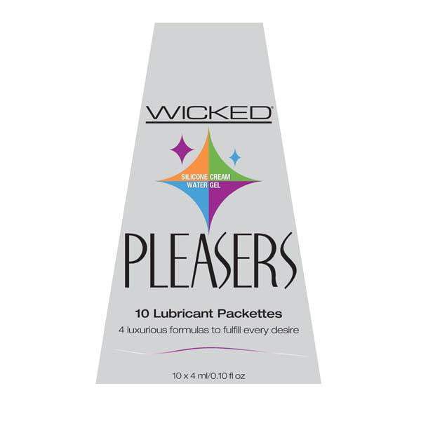 Wicked Pleasers - 10 Mixed Lube Packettes in Box
