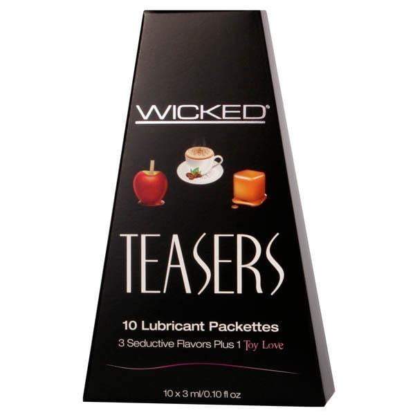 Wicked Teasers - 10 Flavoured Lubricant Packettes in Box