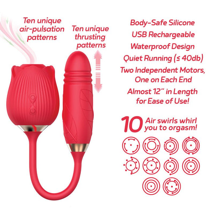 Wild Rose Suction Thruster Air Pulse Stimulator