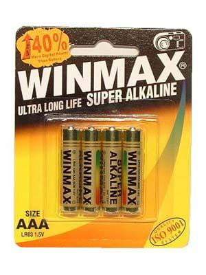 Winmax Aaa Super Alkaline Batteries - Super Alkaline Batteries - AAA 4 Pack