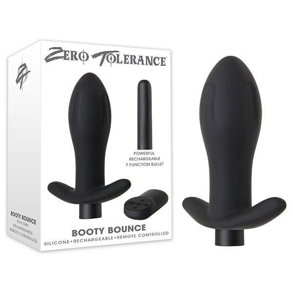 Zero Tolerance Booty Bounce - Black 12.2 cm USB Rechargeable Anal Plug with Wireless Remote
