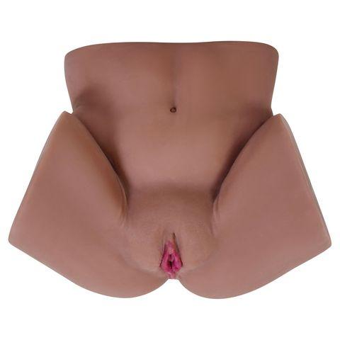 Zero Tolerance Channel Heart Realistic Vagina & Ass Stroker with Movie - Brown
