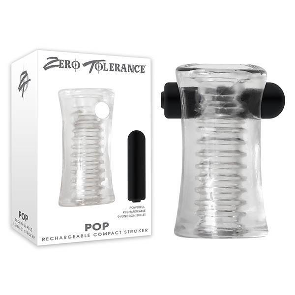 Zero Tolerance Pop - Clear Mini Stroker with Bullet
