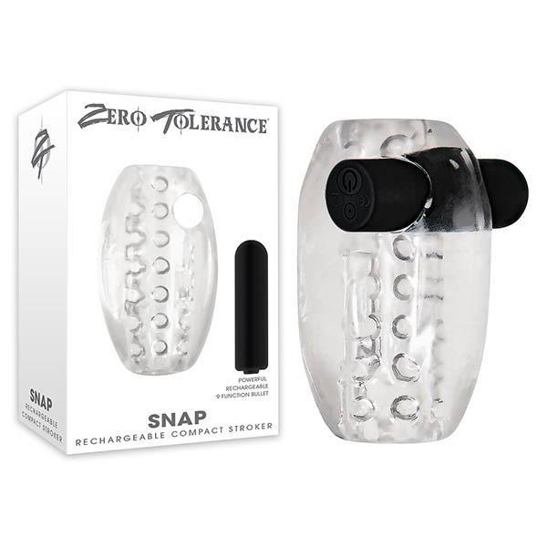 Zero Tolerance Snap - Clear Mini Stroker with USB Rechargeable Bullet