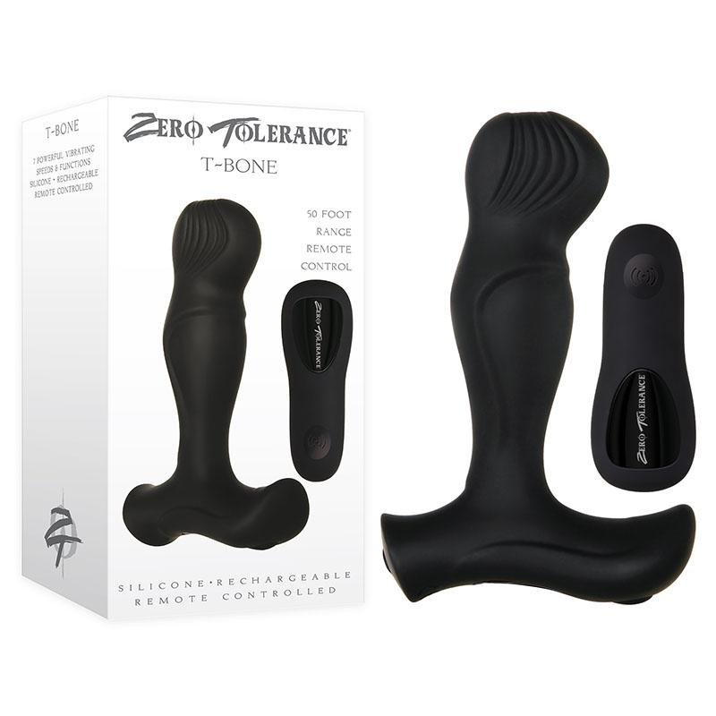 Zero Tolerance T-Bone Black Prostate Massager
