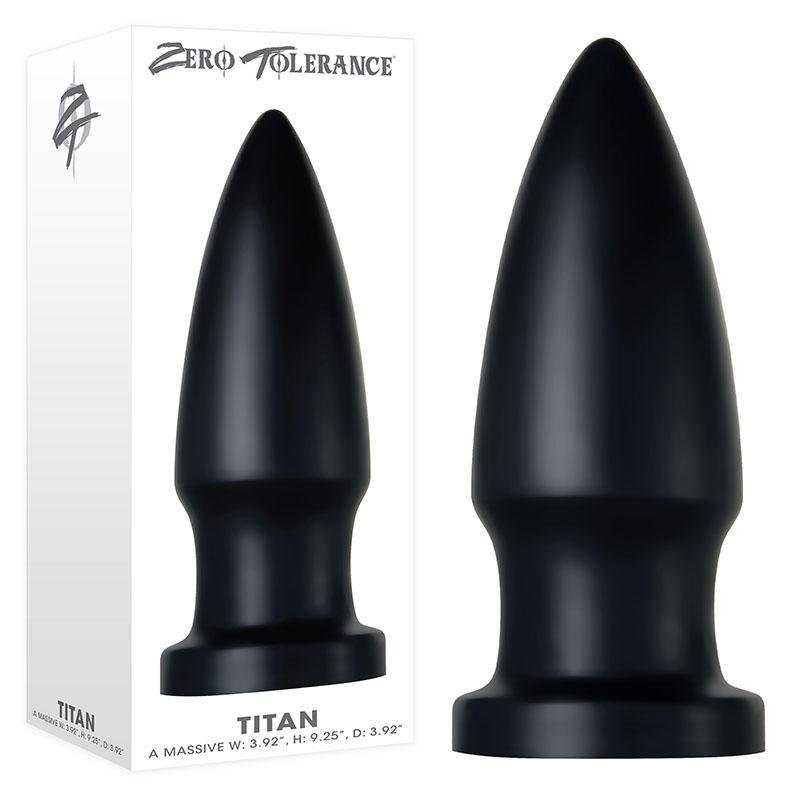Zero Tolerance The Titan - Black Giant Butt Plug